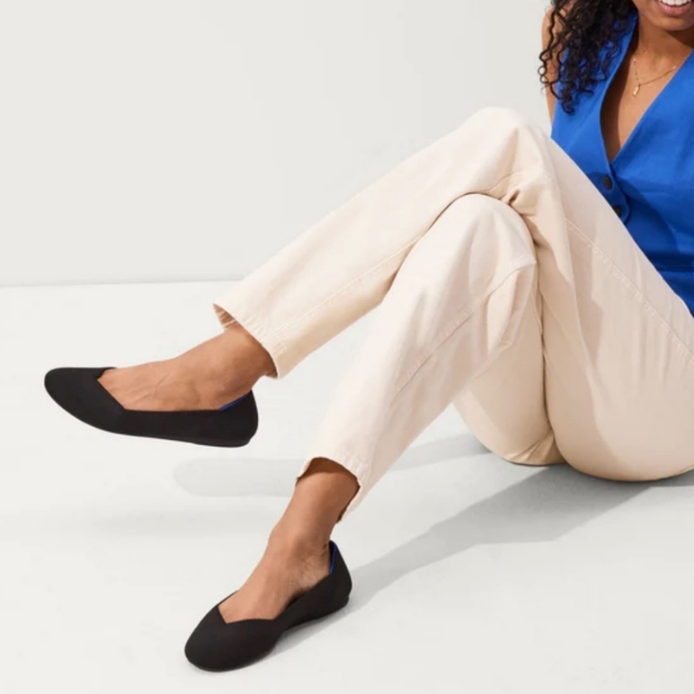 Rothy's The‎ Flat Shoe Black 6